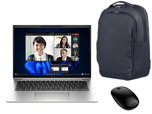 HP EliteBook 845 14 inch G11 Business Laptop, Silver + FREE HP 245 Bluetooth Mouse + FREE HP Everyday 16-inch Laptop Backpack - 14-inch (35.56 cm) - Silver (A77NYPT-BN)