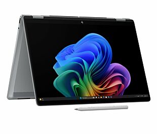 HP OmniBook X Flip Next Gen AI PC Laptop 14 inch 14-fm0064TU, Silver - 14" - Meteor silver (BQ4J6PA)