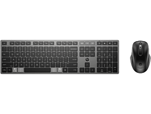HP 720 Multi-Device Rechargeable Wireless Keyboard and Mouse Combo (9T5A9AA)
