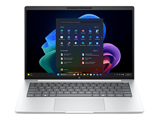 HP EliteBook 8 G1a 14 inch Notebook Next Gen AI PC, Silver + HP 3y Premium+ Onsite w/Telemetry Notebook  - 14 inches - Silver (BP6C2PT-BN)