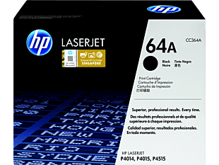 HP 64A Black Original LaserJet Toner Cartridge (CC364A) - Center facing