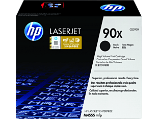 HP 90X High Yield Black Original LaserJet Toner Cartridge (CE390X) - Center facing