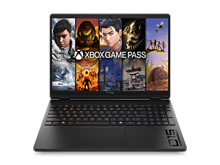 HyperX OMEN 15 inch Gaming Laptop PC 15-gb0066AX, Black + HyperX OMEN 23.8 inch FHD 180Hz Gaming Monitor - OMEN 24 G2 + HyperX Cloud Stinger 2 Core Gaming Headsets - 15.3" - Shadow black (D6ZA7PA-BN)