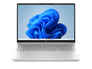 HP OmniBook 3 Laptop Next Gen AI 16-bv0044AU - 16" - Glacier silver cover and keyboard frame, canvas gray base (D6ZC8PA) - Center facing