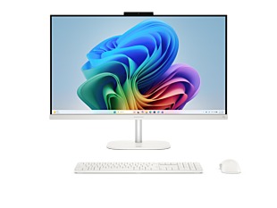 HP OmniStudio All-in-One Desktop Next Gen AI 27-cy0001d PC - 27-inch (68.58 cm) - Cotton white (D71HNPA)
