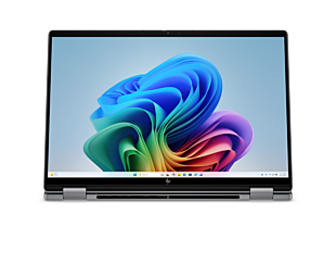 HP OmniBook X Flip 2-in-1 14 inch Laptop Next Gen AI 14-kb0098TU, Silver - 14" - Meteor silver aluminum (DQ6W3PA)