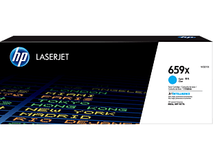 HP 659X High Yield Cyan Original LaserJet Toner Cartridge (W2011X) - Center facing