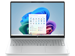 HP OmniBook 3 16 inch Laptop Next Gen AI 16-bs0044TU, Silver + HP Series 3 Pro 23.8 inch FHD Monitor  - 16" - Glacier silver cover and keyboard frame, canvas gray base (D6ZC7PA-BN)