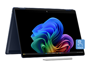 HP OmniBook X Flip Next Gen AI PC 14 inch Laptop 14-fm0063TU, Blue - 14" - Atmospheric blue (BQ4J5PA)