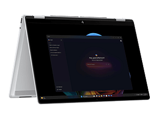 HP OmniBook X Flip Next Gen AI PC Laptop 14 inch 14-fm0064TU, Silver - 14" - Meteor silver (BQ4J6PA)