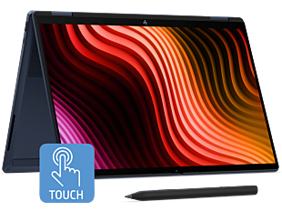 HP OmniBook X Flip 2-in-1 14 inch Laptop Next Gen AI 14-kc0075AU, Blue - 14" - Atmospheric blue aluminum (DQ6W8PA)