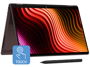 HP OmniBook X Flip 2-in-1 14 inch Laptop Next Gen AI 14-kc0074AU, Espresso - 14" - Deep espresso aluminum (DQ6W7PA)