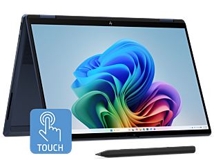 HP OmniBook X Flip 2-in-1 14 inch Laptop Next Gen AI 14-kc0072AU, Blue - 14" - Atmospheric blue aluminum (DQ6W5PA)