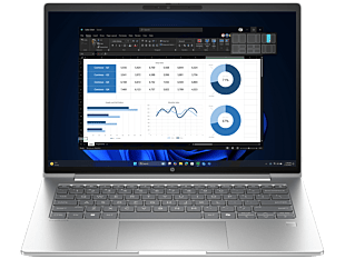 HP ProBook 4 G1i 14 inch Notebook AI PC, Silver + HP 3y Onsite w/Predictive Detection Alerts Notebook - 14-inch (35.56 cm) - Pike silver (D67DWAT-BN)