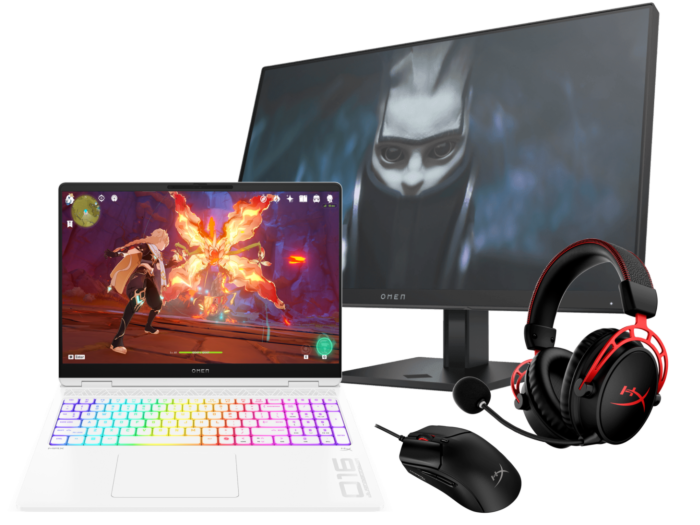 OMEN MAX Gaming Laptop 16 inch 16-ah0097TX, White + Bundle Worth up to S$591 - 16" - White (BG6M9PA-BN1)