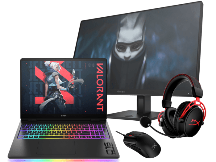 OMEN MAX Gaming Laptop 16 inch 16-ah0098TX, Black + Bundle Worth up to S$591 - 16" - Shadow black aluminum in cover and base, light bar, RGB in keyboard frame, black chrome logo (BG6N0PA-BN1)