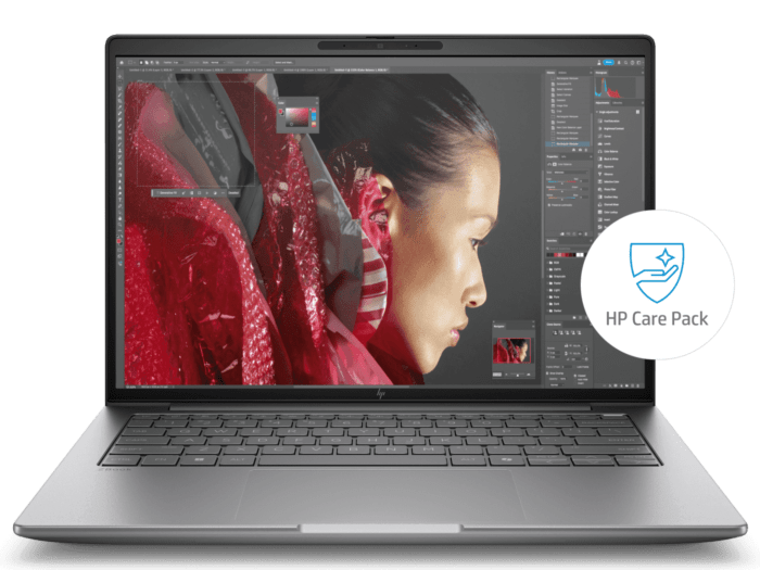 HP ZBook 8 G1i 14 inch Mobile Workstation PC, Silver + HP 3y Premium Onsite w/Telemetry Mobile Workstation - 14 inches - Silver (C1KR6PT-BN)