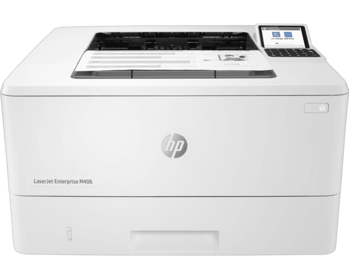HP LaserJet Enterprise M406dn Printer (3PZ15A) - Center facing