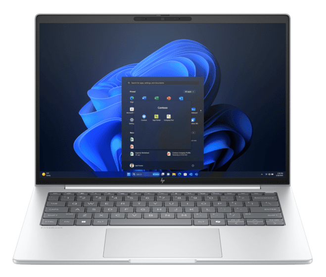 HP EliteBook 8 G1i 14 inch Notebook AI PC, Silver + HP 3y Premium+ Onsite w/Telemetry Notebook - 14-inch (35.56 cm) - Silver (BP6D6PT-BN)