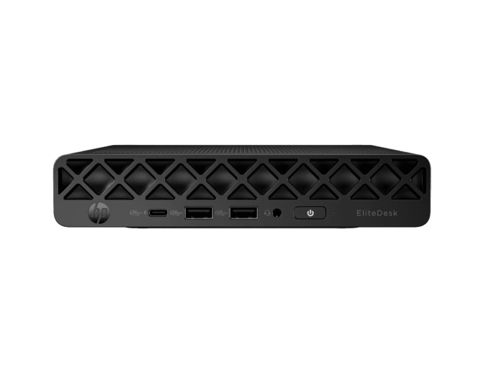 HP EliteDesk 8 Mini G1i Desktop AI PC + HP 3y Onsite w/Predictive Detection Alerts Desktop - Without Screen - Black (C30N5PT-BN)