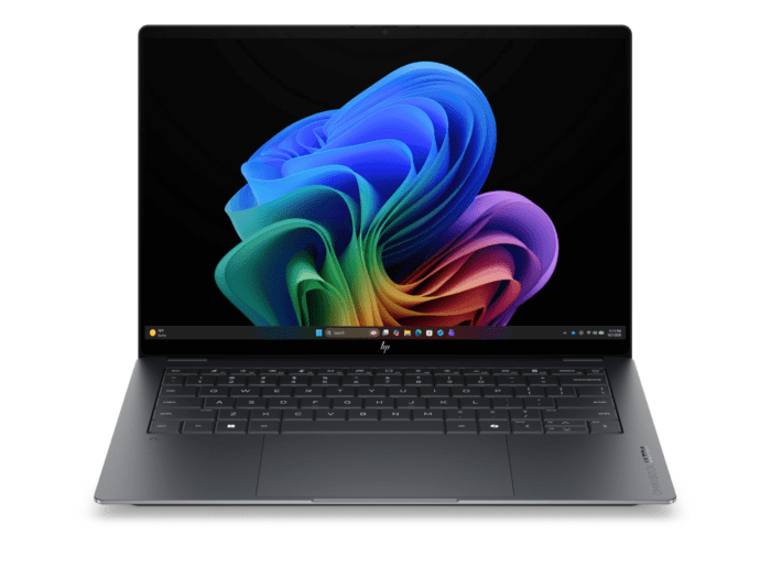 HP OmniBook Ultra 14 inch Laptop Next Gen AI 14-kd0045TU, Grey - 14" - Eclipse gray aluminum (D6ZA0PA) - Center facing