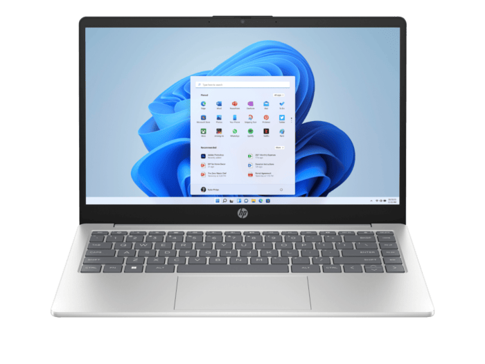 HP Laptop 14 inch 14-ep1008TU, Silver + HP Series 3 Pro 23.8 inch FHD Monitor  - 14-inch (35.56 cm) - Natural silver (D6ZA8PA-BN)