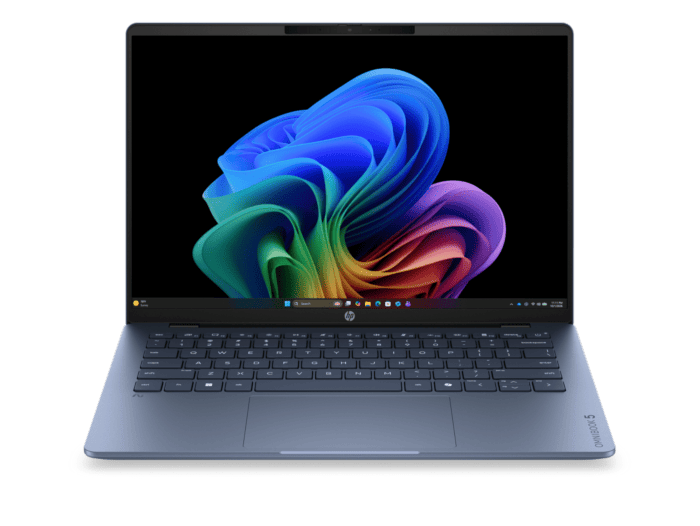 HP OmniBook 5 14 inch Laptop Next Gen AI 14-hm0042AU, Blue + HP Series 3 Pro 23.8 inch FHD Monitor  - 14" - Starlit blue aluminum (D6ZB1PA-BN)