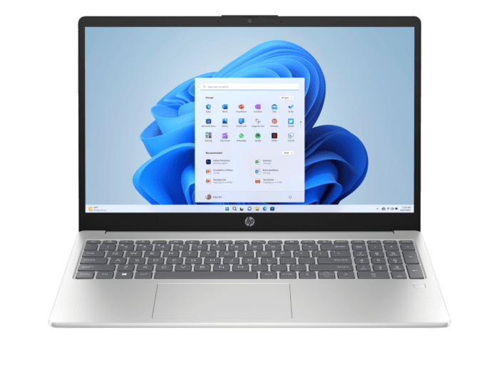 HP Laptop AI 15.6 inch 15-fd2141TU, Silver + HP Series 3 Pro 23.8 inch FHD Monitor  - 15.6-inch (39.62 cm) - Natural silver (D6ZC5PA-BN)