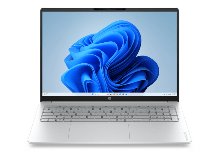 HP OmniBook 3 16 inch Laptop Next Gen AI 16-bv0044AU, Silver + HP Series 3 Pro 23.8 inch FHD Monitor  - 16" - Glacier silver cover and keyboard frame, canvas gray base (D6ZC8PA-BN)