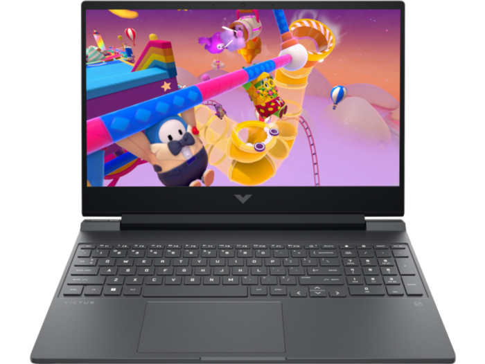 HP Victus Gaming 15.6 inch Laptop 15-fb3369AX, Silver - 15.6-inch (39.62 cm) - Mica silver, black chrome logo (DJ6Q9PA)
