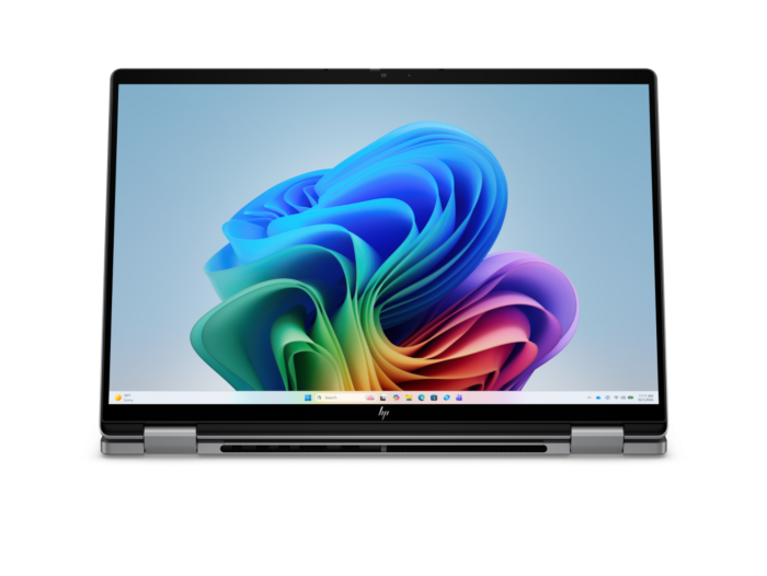 HP OmniBook X Flip 2-in-1 14 inch Laptop Next Gen AI 14-kb0098TU, Silver - 14" - Meteor silver aluminum (DQ6W3PA)