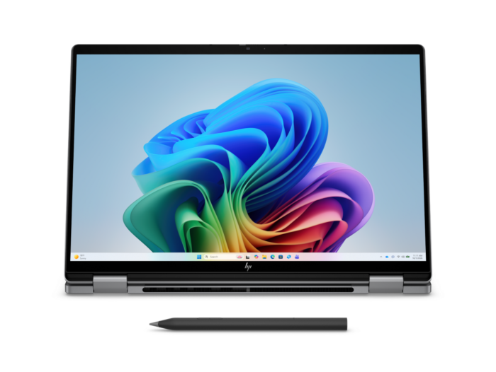 HP OmniBook X Flip 2-in-1 14 inch Laptop Next Gen AI 14-kb0097TU, Silver - 14" - Meteor silver aluminum (DQ6W4PA)