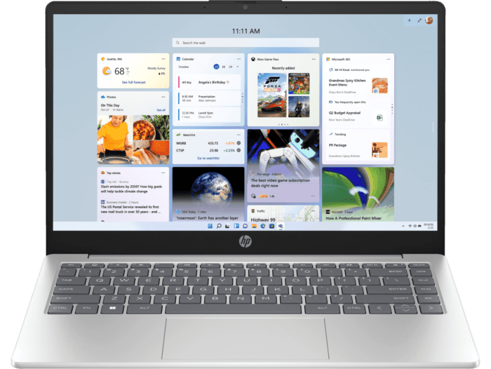 HP Laptop 14 inch 14-ep1113TU, Silver - 14-inch (35.56 cm) - Silver (B9QZ0PA)