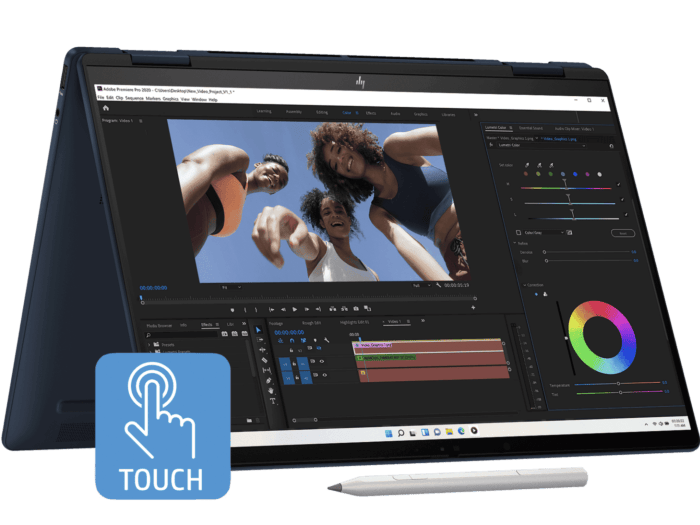 HP Envy x360 14 inch 2-in-1 Laptop 14-fc0079TU, Blue - 14-inch (35.56 cm) - Atmospheric blue (A01KGPA)