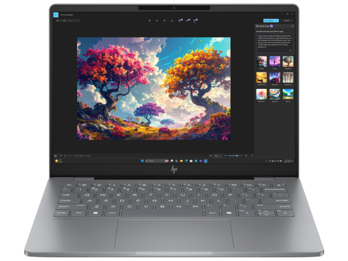 HP OmniBook 7 14 inch Laptop Next Gen AI 14-hg0036TU, Silver - 14" - Meteor silver aluminum (D6ZA9PA)