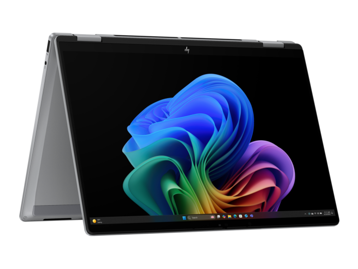 HP OmniBook X Flip 2-in-1 14 inch Laptop Next Gen AI 14-fm0140TU, Silver - 14 inches - Meteor silver aluminum (D79Q1PA)