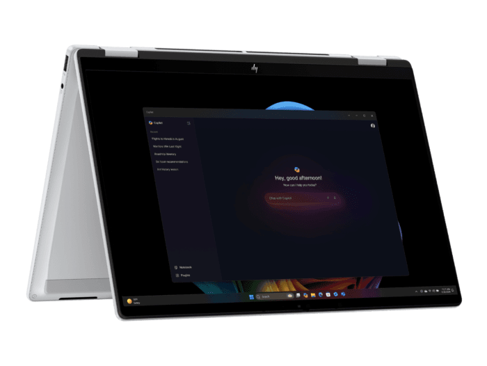 HP OmniBook X Flip Next Gen AI PC Laptop 14 inch 14-fm0064TU, Silver - 14" - Meteor silver (BQ4J6PA)