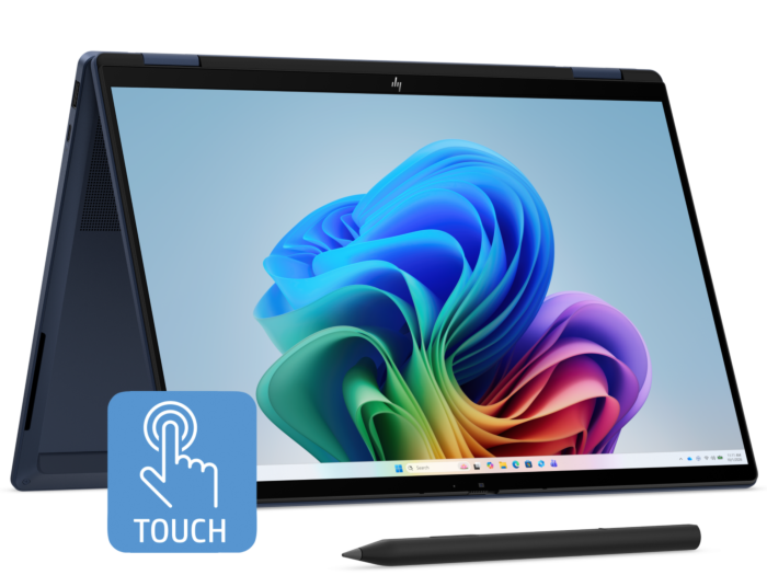 HP OmniBook X Flip 2-in-1 14 inch Laptop Next Gen AI 14-kc0072AU, Blue - 14" - Atmospheric blue aluminum (DQ6W5PA)