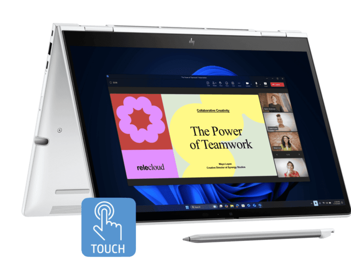 HP EliteBook 8 Flip G1i 13 inch Notebook AI PC, Silver + HP 3y Premium+ Onsite w/Telemetry Notebook - 13.3-inch (33.78 cm) - Silver (BP6C0PT-BN)