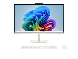HP OmniStudio All-in-One Desktop Next Gen AI 27-cy0000d PC - 27-inch (68.58 cm) - Cotton white (D71HMPA)