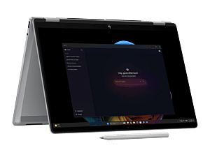 HP OmniBook X Flip Next Gen AI PC 14 inch Laptop 14-fk0041AU, Silver - 14" - Meteor silver aluminum (BA4C9PA)