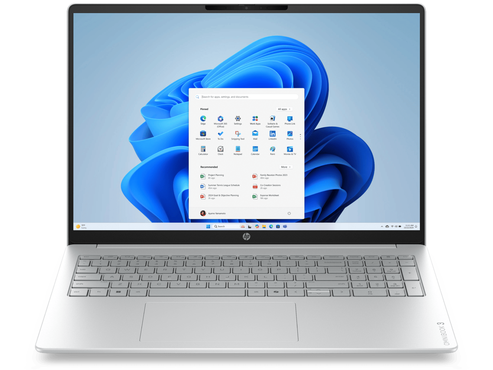 HP OmniBook 3 16 inch Laptop Next Gen AI 16-bv0044AU, Silver - 16