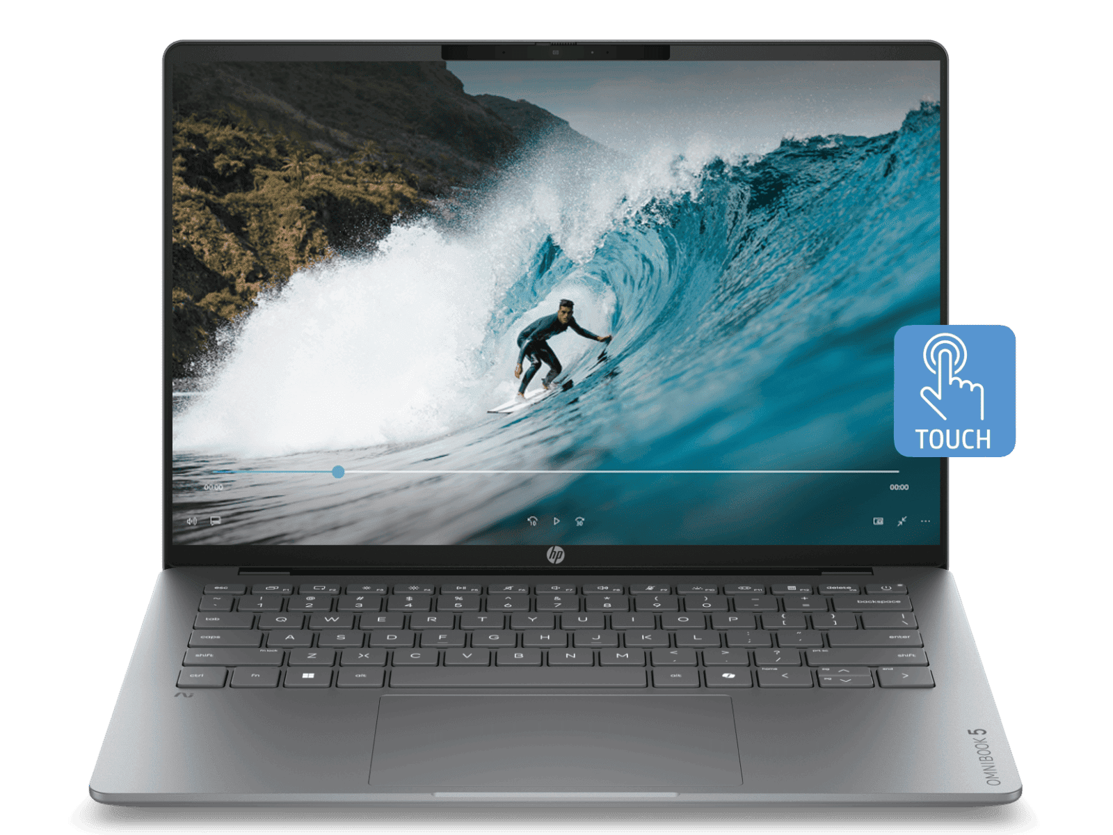 HP OmniBook 5 14 inch Laptop Next Gen AI 14-hh0060TU, Silver - 14