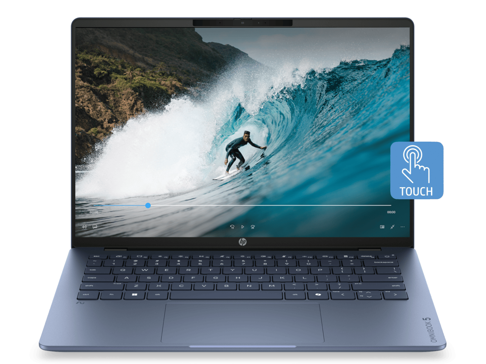 hpElitebook850G7第10corei5 8GB256GBm.2難あり HP OmniBook 5 14 inch Laptop Next Gen AI 14-hh0062TU, Blue - 14