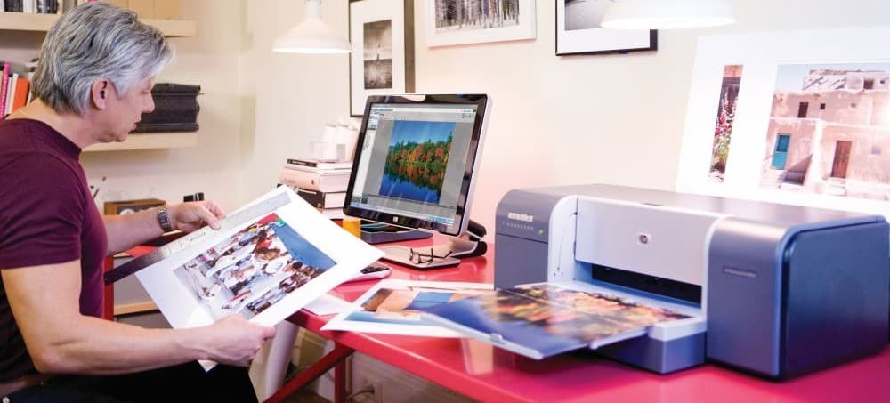 Man printing at home